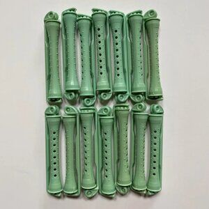 Vintage Swing Arm Perm Rods Hair Perming Curlers Green Tool Supply